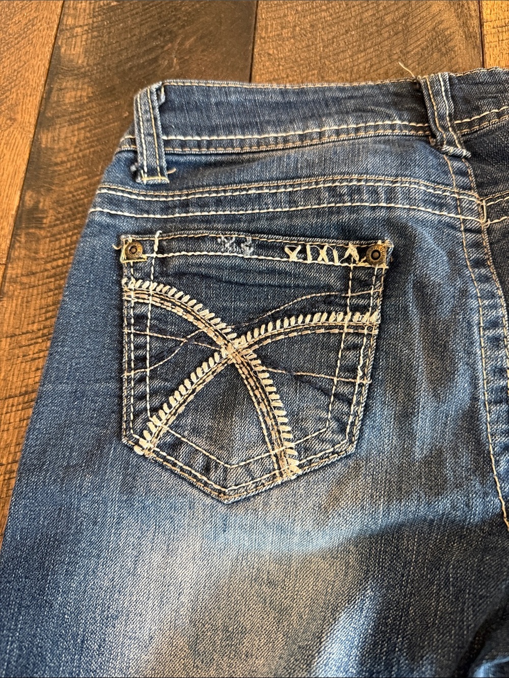Truce Junior’s Denim Bermuda Shorts in Dark Blue - Picture 6 of 6